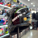 CAPACETE BIEFFE, B-TRAIL, FRONTIER PRETO/VERDE