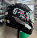 Capacete FLY F-9 HG CITY PRETO ROSA