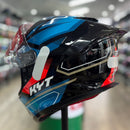 Capacete KYT R2R PARSEC BLK/BLUE/RED