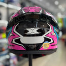CAPACETE TEXX RAPTOR GENESIS AZUL ROSA E BRANCO