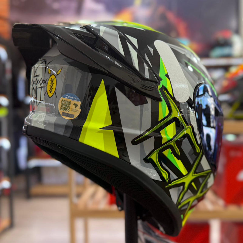 CAPACETE TEXX, SPIHE MAASAI CINZA VERDE