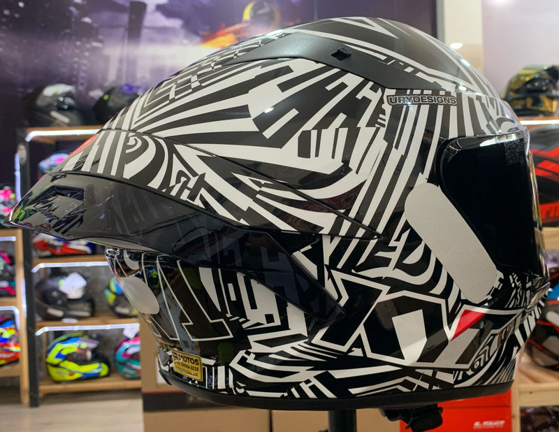 CAPACETE KYT TT COURSE ESPARGARO WINTER TEST 2020 BRILHO + VISEIRA COLOR E AERO