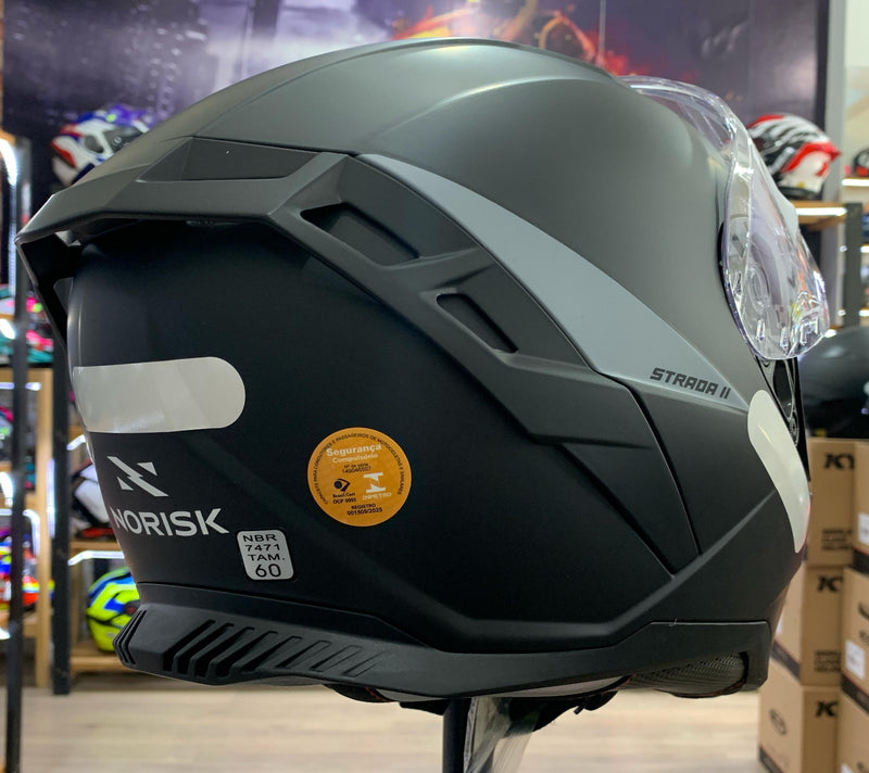 CAPACETE NORISK STRADA 2 EVOQUE MATT BLACK
