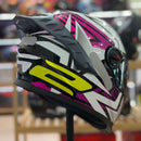 CAPACETE LS2 FF358, PRO ESTELLAR BLK/PINK/PURPLE