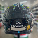 Capacete NORISK CARBONO TEAM YELLOW/BLUE