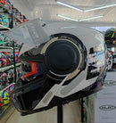 CAPACETE LS2 SCOPE FF902 ARCH WHT TITANIUM ARTICULULADO