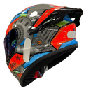 CAPACETE TEXX SPIHE GEAR VERM AZUL+ BRINDE AEROFOLIO