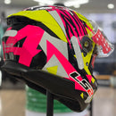 Capacete LS2 STREAM II FF808 TIGER ALDEGUER HV YLW/PINK