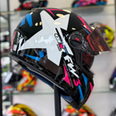 Capacete FW3 GTX STAR Rosa e Azul