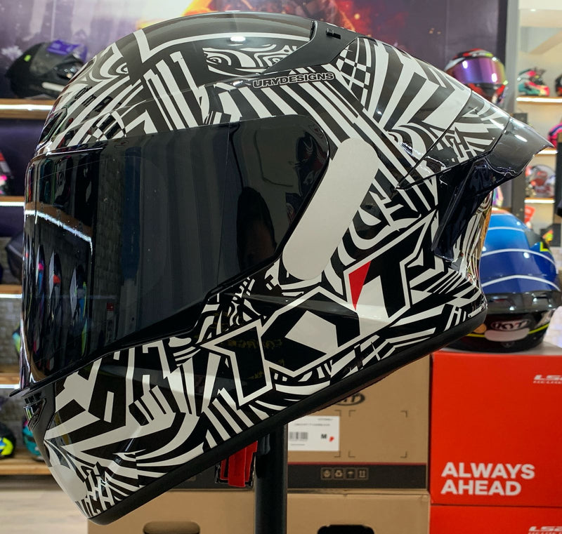 CAPACETE KYT TT COURSE ESPARGARO WINTER TEST 2020 BRILHO + VISEIRA COLOR E AERO
