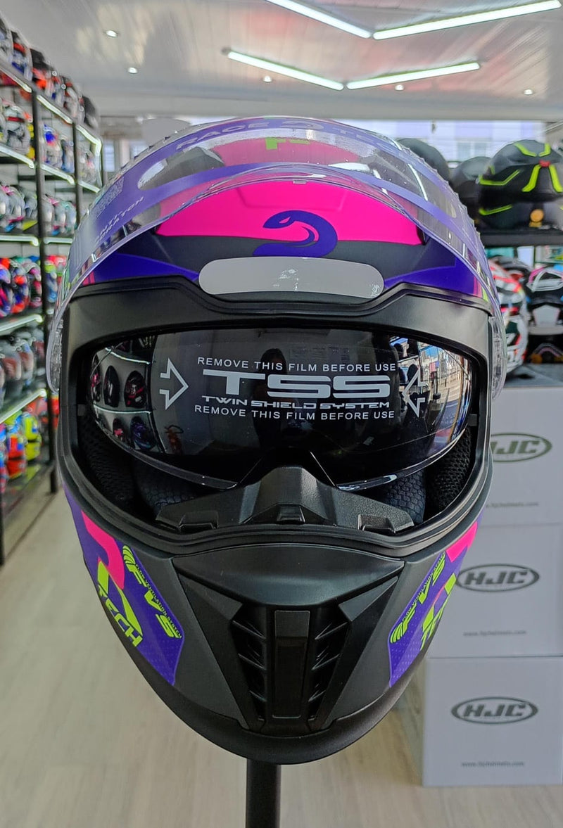 Capacete RACE TECH VOLT TRACK MATTE TIT PURPLE