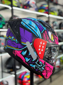 CAPACETE LS2 VIGO, FF810  DRILLOX, ROXO FOSCO
