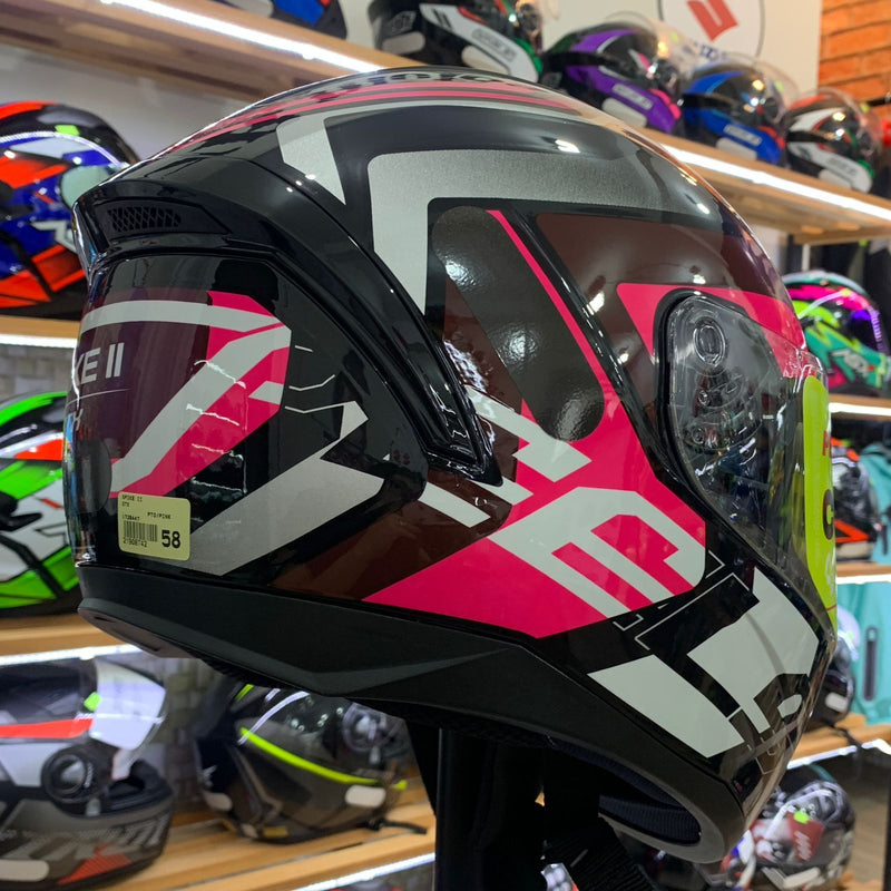 CAPACETE PEELS SPIKE II 1ST PRETO PINK
