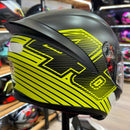Capacete AGV K1 EDGE 46 BLK/YLW FLO