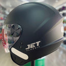 Capacete Fly Jet HG Classic Preto Brilho Aberto