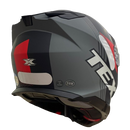 Capacete Texx KAIMAN TRACK VERM. PRETO CINZA FOSCO