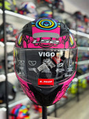 CAPACETE LS2 VIGO, FF810  DRILLOX, ROXO FOSCO