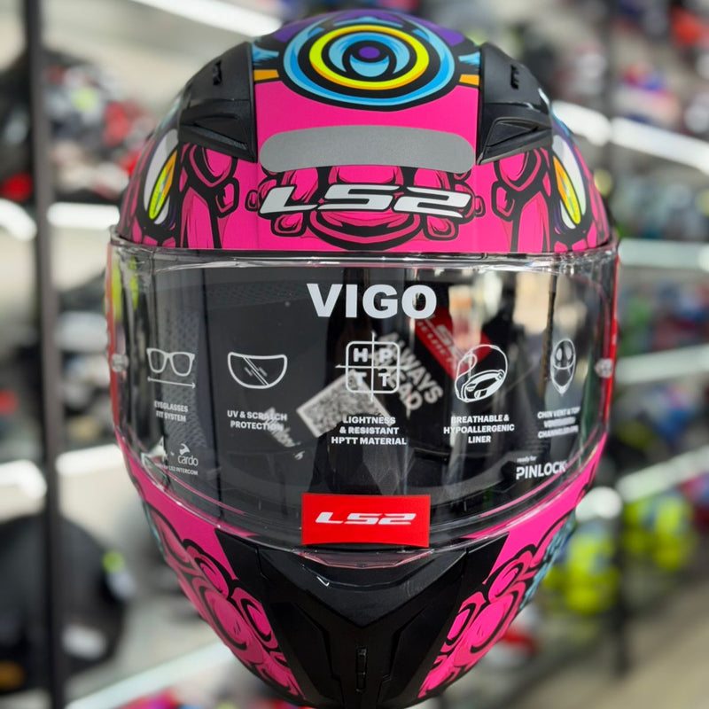 CAPACETE LS2 VIGO, FF810  DRILLOX, ROXO FOSCO