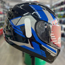 Capacete F-9 HG MATCH PRETO AZUL