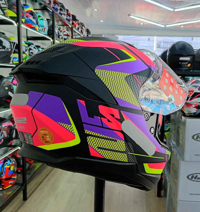 Capacete LS2 STREAM 2 FF808 ROAD PINK BLACK