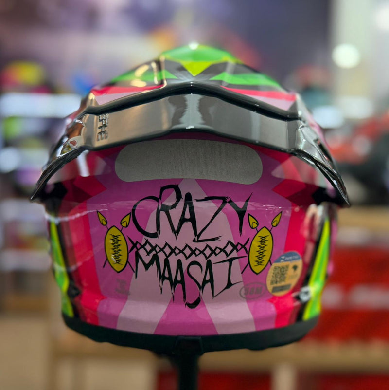 CAPACETE TEXX, SPIHE MAASAI,  VERDE ROSA