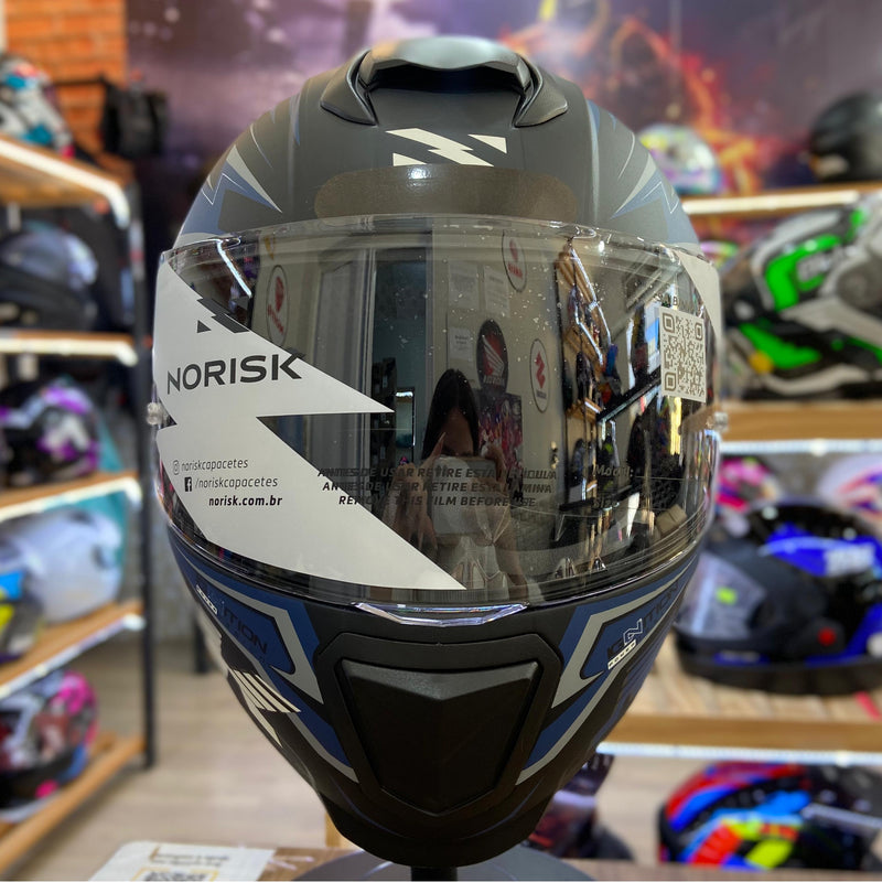 Capacete Norisk RAZOR GHOST MATTE BLACK GRAY