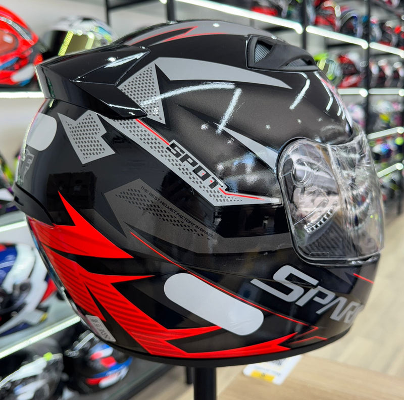 Capacete EBF Spark Spider Preto e vermelho