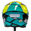 Capacete KYT TT COURSE XAVI FORES CROSSOVER YELLOW GREEN
