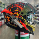 Capacete NORISK ROCK MORTAL KOMBAT SCORPION ORANGE