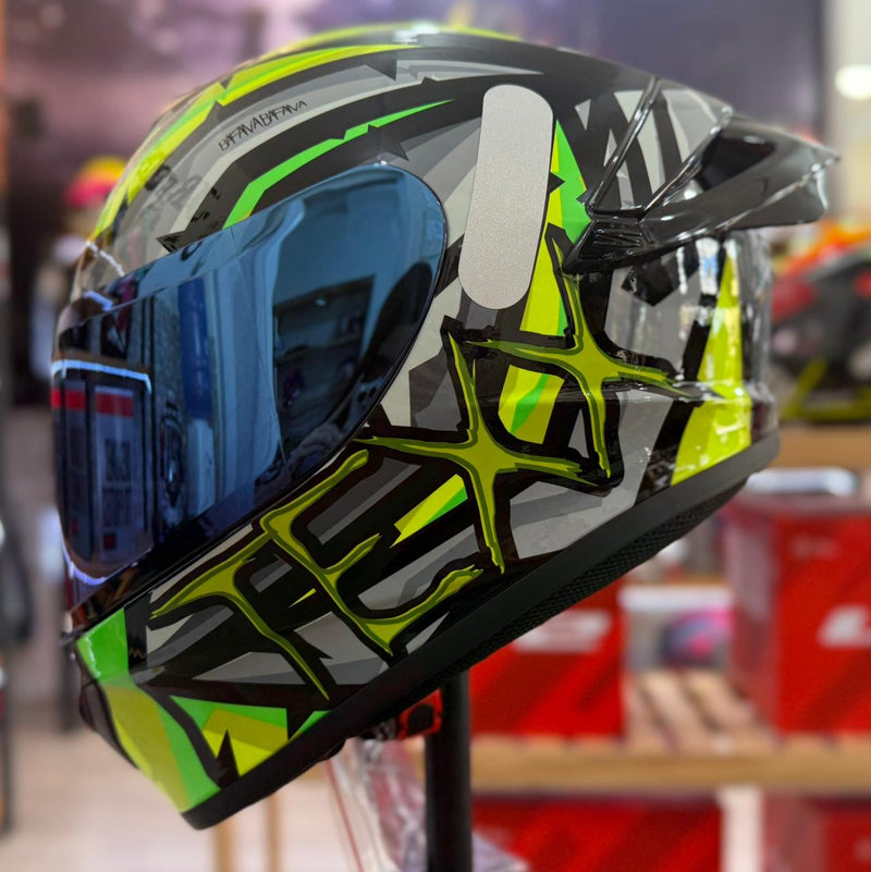 CAPACETE TEXX, SPIHE MAASAI CINZA VERDE