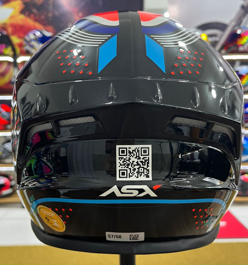 Capacete Sportivo ASX Draken Cougar Azul