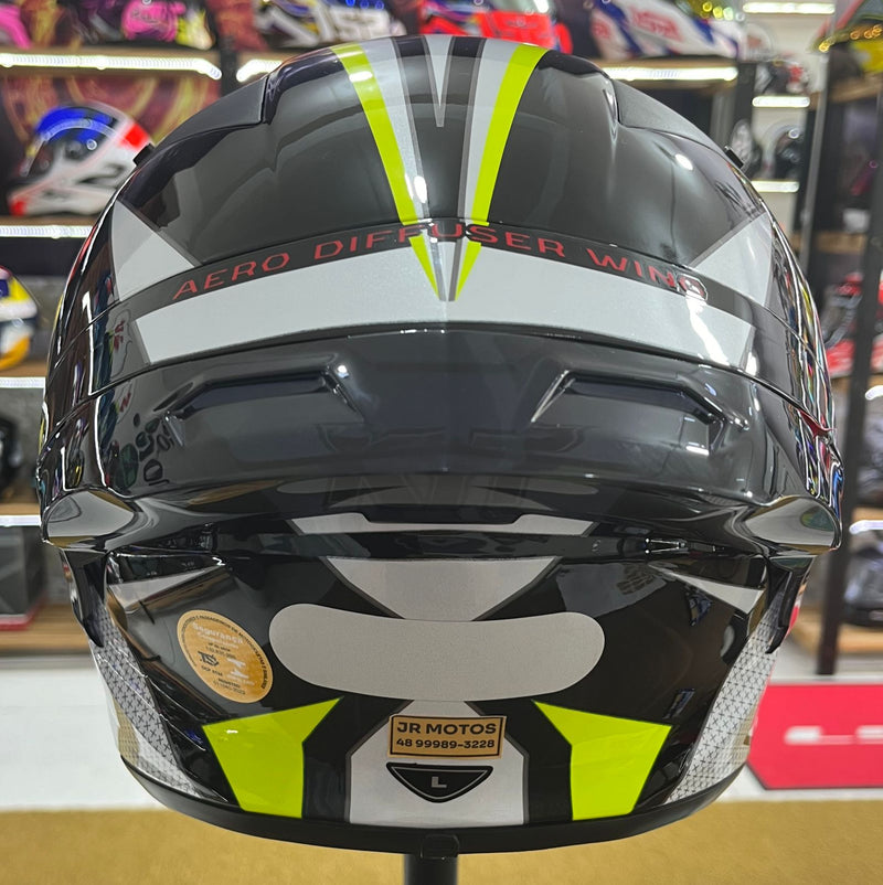 Capacete KYT TT COURSE Grand Prix Black and Yellow