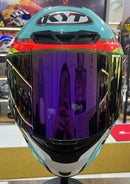 CAPACETE KYT TT COURSE LEOPARD JAUME MASIA + VISEIRA COLORIDA E AEROFOLIO