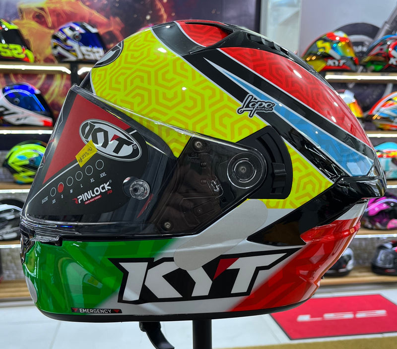 Capacete KYT NF-R Sava, óculos interno