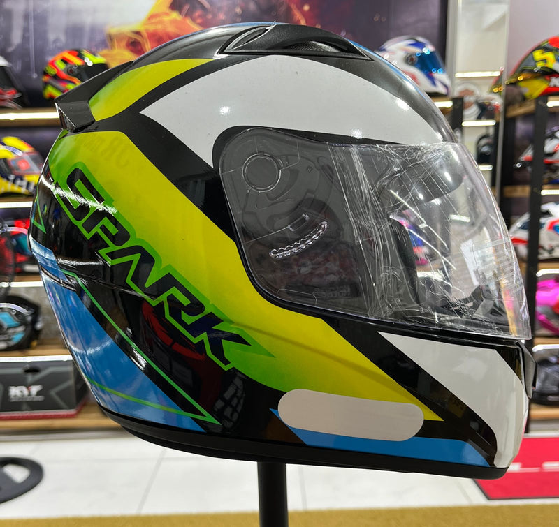 Capacete EBF Spark Mixed Verde