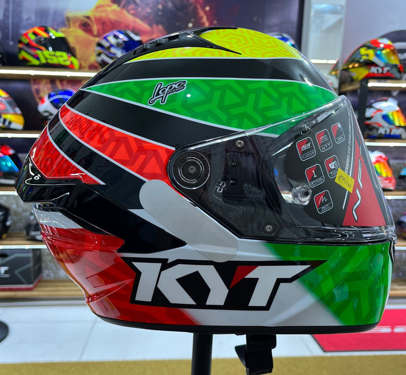 Capacete KYT NF-R Sava, óculos interno