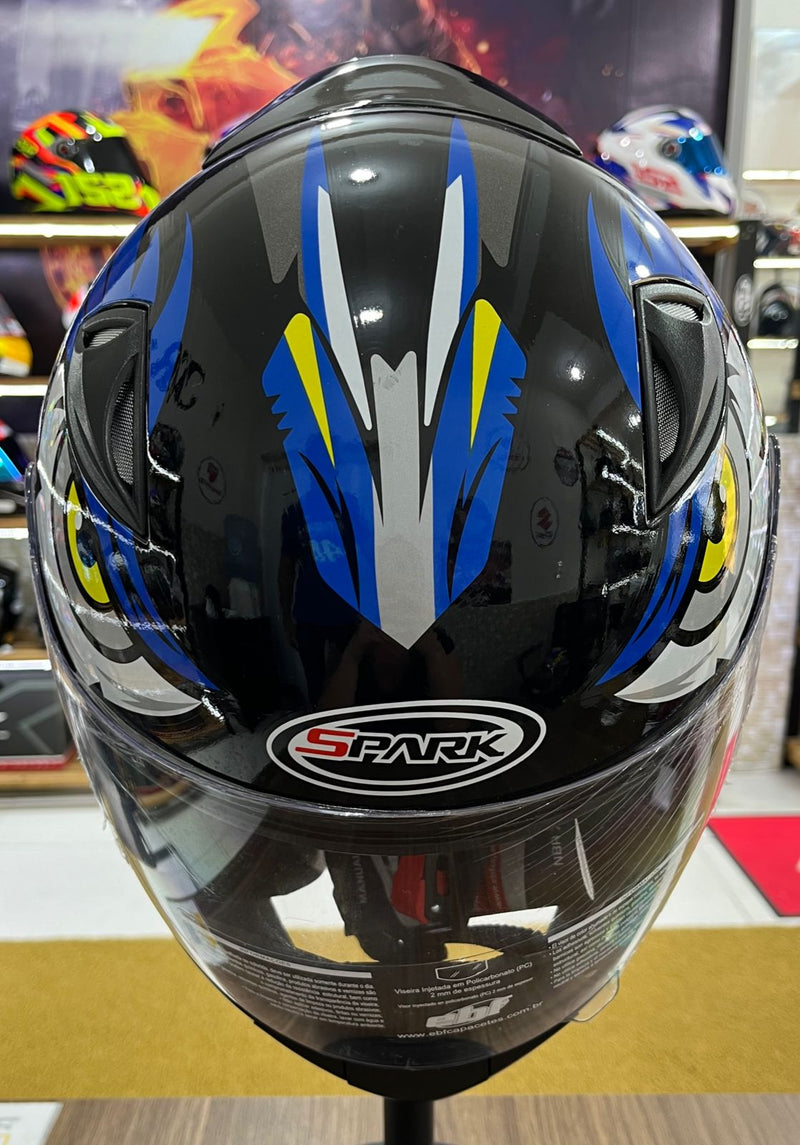 Capacete EBF Spark Dragon Azul