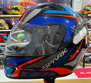 Capacete EBF Spark Spider Vermeho, azul e cinza