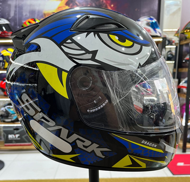 Capacete EBF Spark Dragon Azul