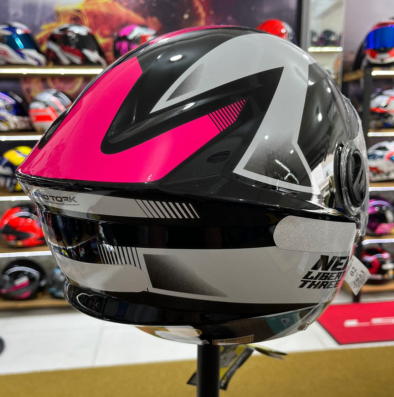 Capacete Aberto New Liberty Tree Pro Rosa