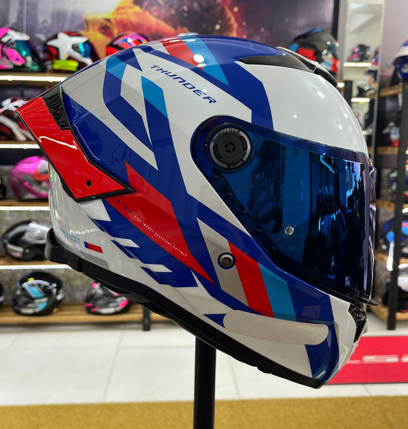 Capacete MT Thunder 4 Ergo C7, com óculos interno