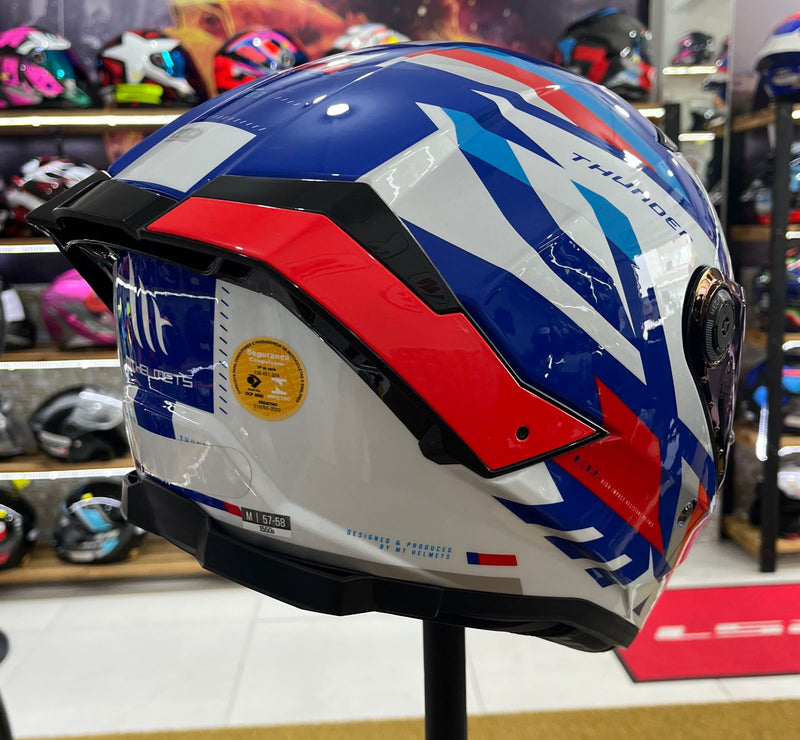 Capacete MT Thunder 4 Ergo C7, com óculos interno