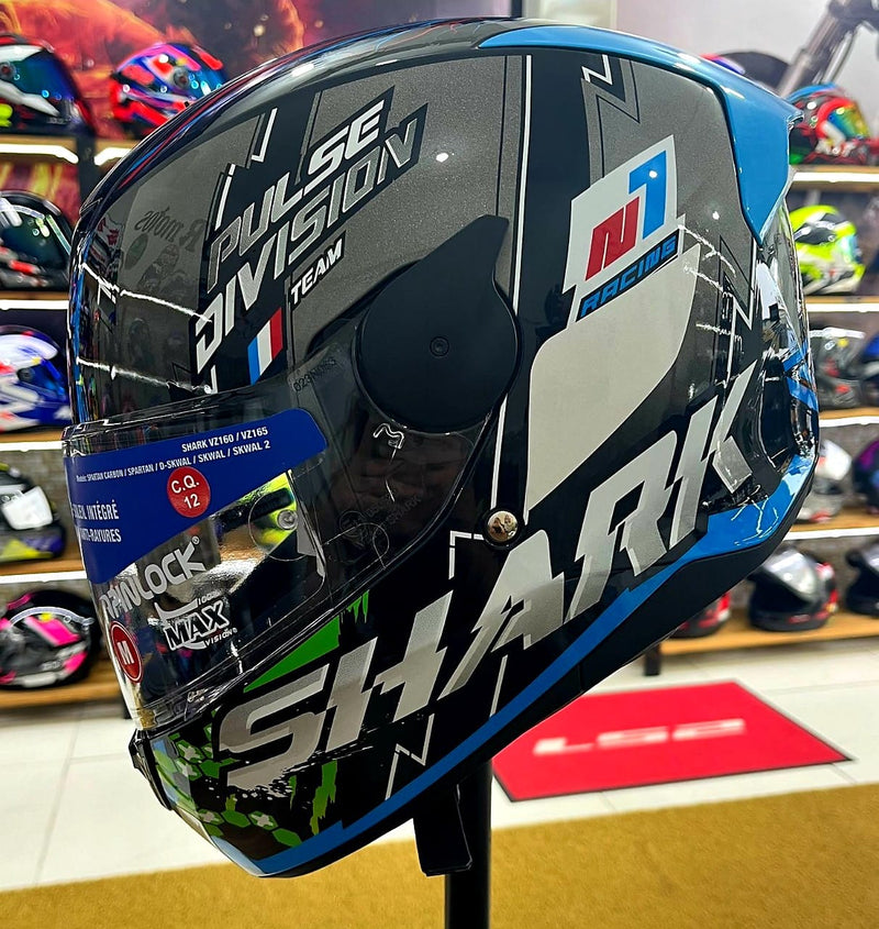 Capacete Shark D-SKWAL 2 Noxxys, com óculos interno