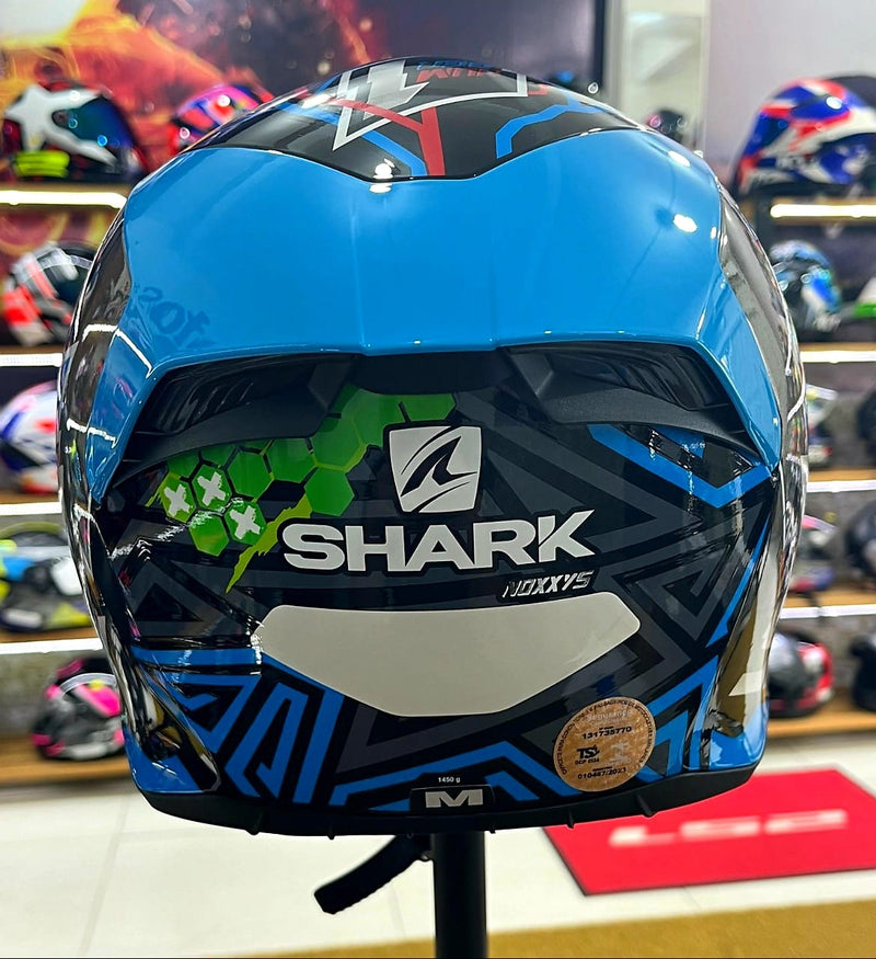 Capacete Shark D-SKWAL 2 Noxxys, com óculos interno