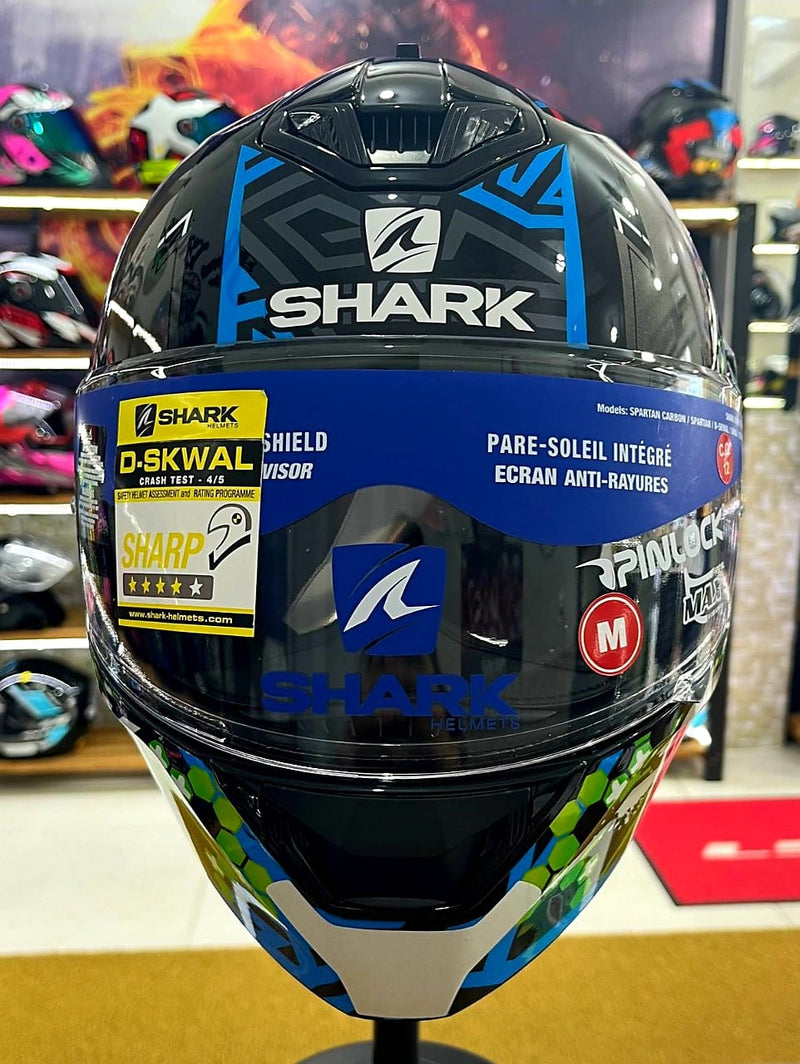 Capacete Shark D-SKWAL 2 Noxxys, com óculos interno