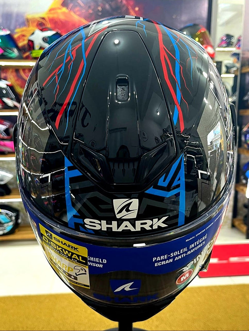 Capacete Shark D-SKWAL 2 Noxxys, com óculos interno