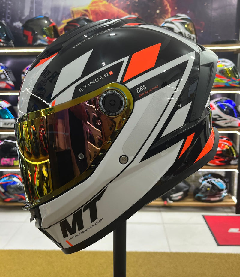 Capacete MT Stinger 2 ZIVZE B4 Fluor