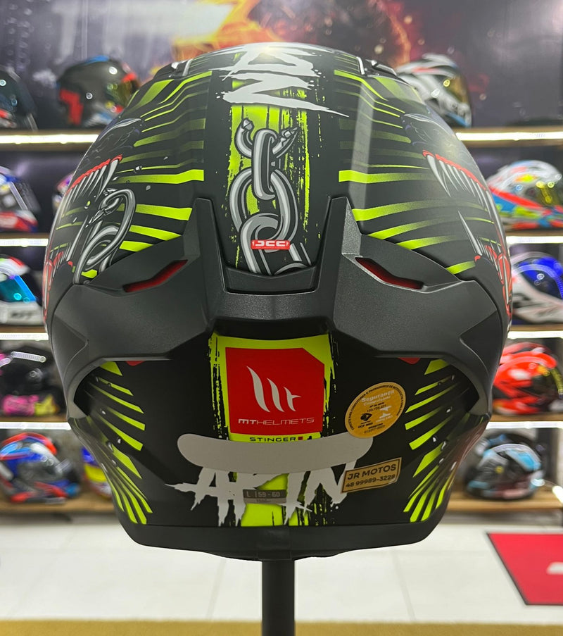 Capacete MT Stinger 2 AKIN A3 Matte