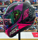 Capacete Sportivo ASX Draken Cougar Rosa e Tiffany