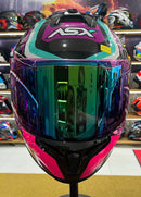 Capacete Sportivo ASX Draken Cougar Rosa e Tiffany
